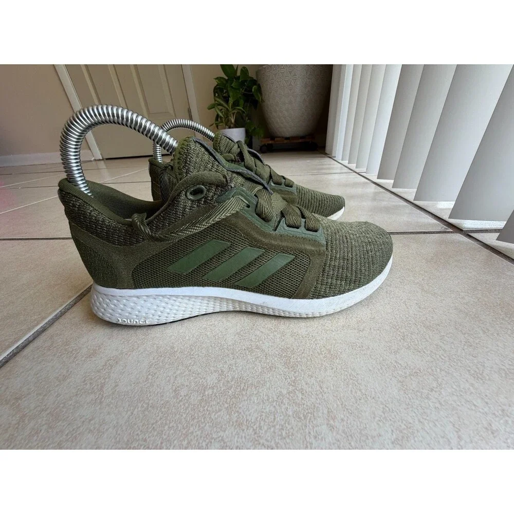Adidas Edge Lux 3 Olive Green Women's Running Shoes Size 6 Sneakers Bounce